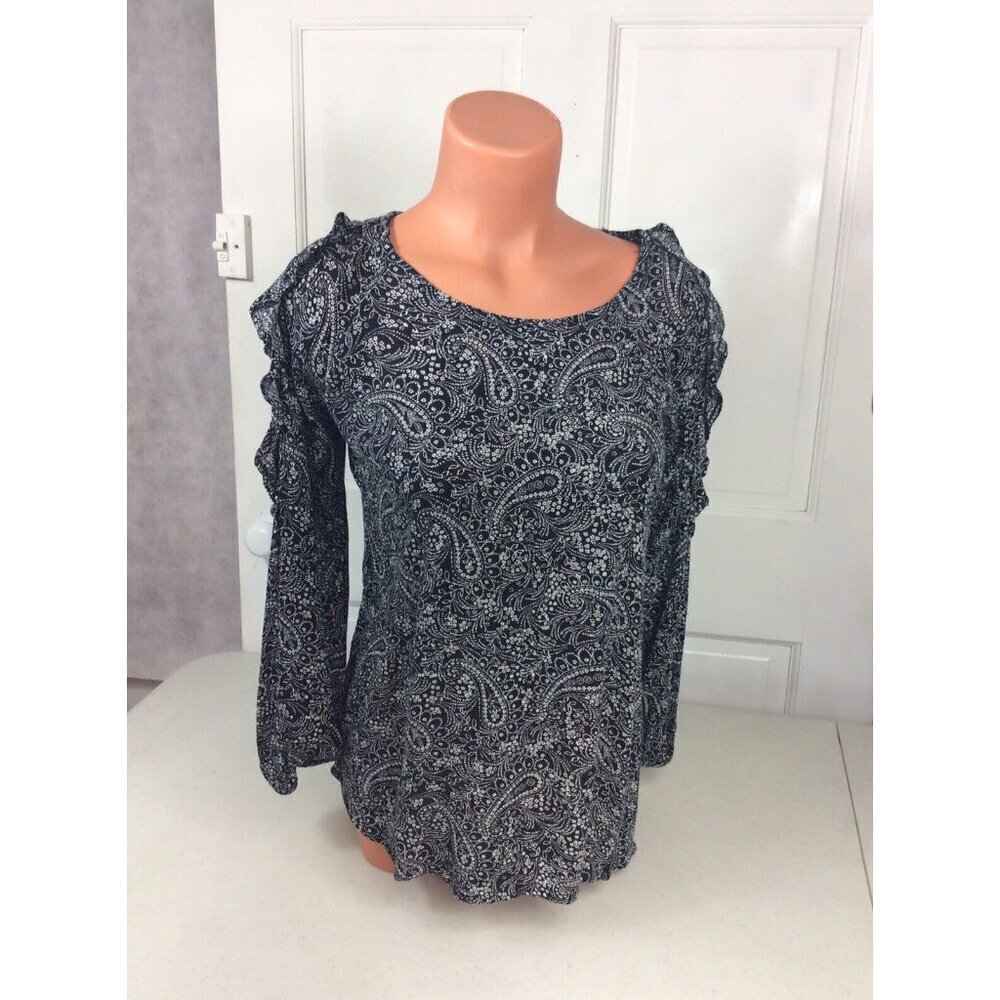 Old Navy Ruffle Blouse Top Womens Small